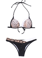 2019 New Printed Sexy Bikini Swimwear with Snake Print