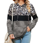 Women's Tie-Dyed Patchwork Long Sleeve Sweater