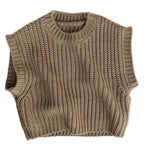 Children's Thick Stripe Wool Vest Pullover Sweater