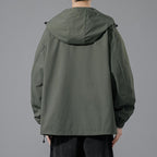 Men's Windproof Waterproof Hooded Jacket for Outdoors
