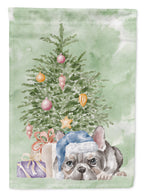 French Bulldog Black #1 Christmas Presents and Tree Garden Flag