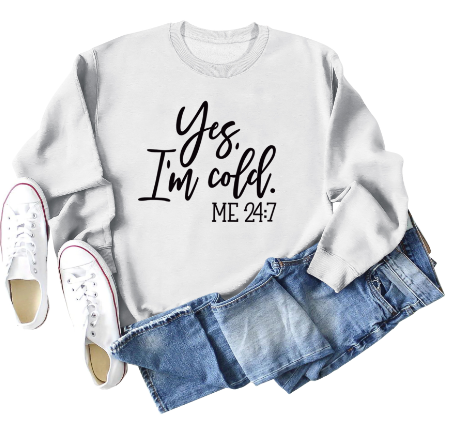 Retro Women's Cotton Crew Neck Letter Print Sweatshirt | Streetwear