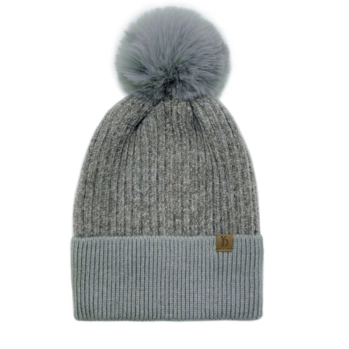 Chenille Pom Beanie | Embroidered Cap