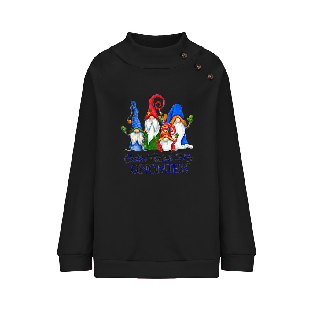 Women's Cartoon Round Neck Loose Long Sleeve Sweatshirt | Streetwear