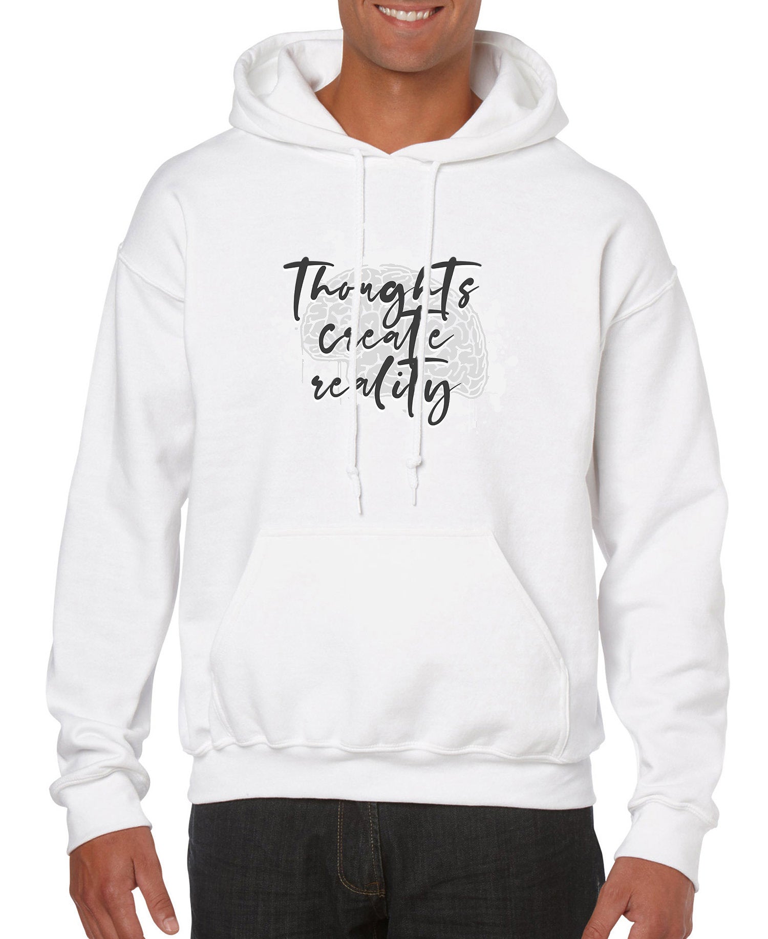 Thoughts Create Reality Men’s Hoodie | Streetwear