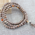 Tibetan Bodhi 108 Bead Star and Moon Prayer Bracelet