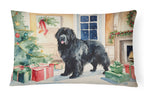 Newfoundland Cozy Christmas Throw Pillow
