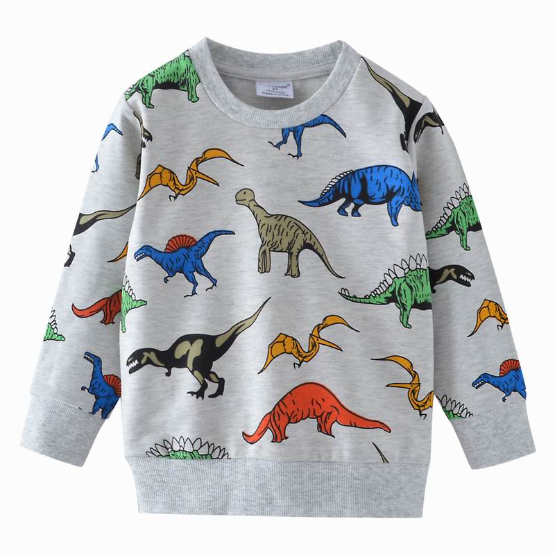 Dinosaur Long-Sleeved Pullover Cartoon Sweater Top | Streetwear