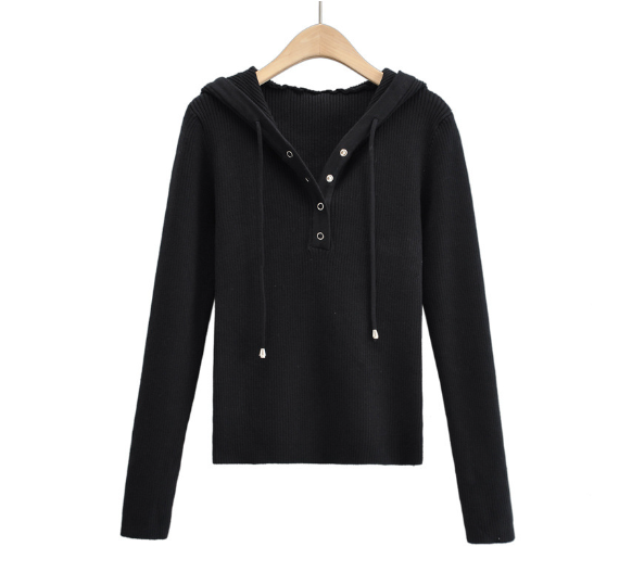 Slim Pullover Hooded Sweater for Women | Streetwear