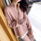 Loose Leisure Pullover Sweater Two-piece Set
