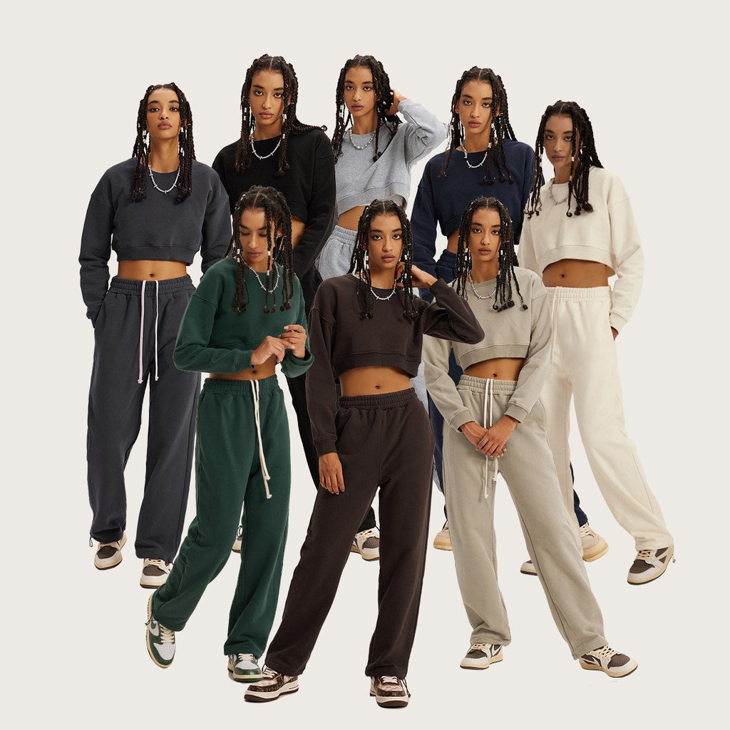 Retro Cropped Women's Hot Girl Sweatshirt | Streetwear