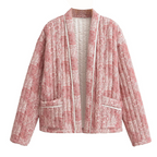 Versatile Printed Long Sleeve Cotton Cardigan (One Piece)