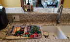 Miniature Pinscher Cozy Christmas Dish Drying Mat
