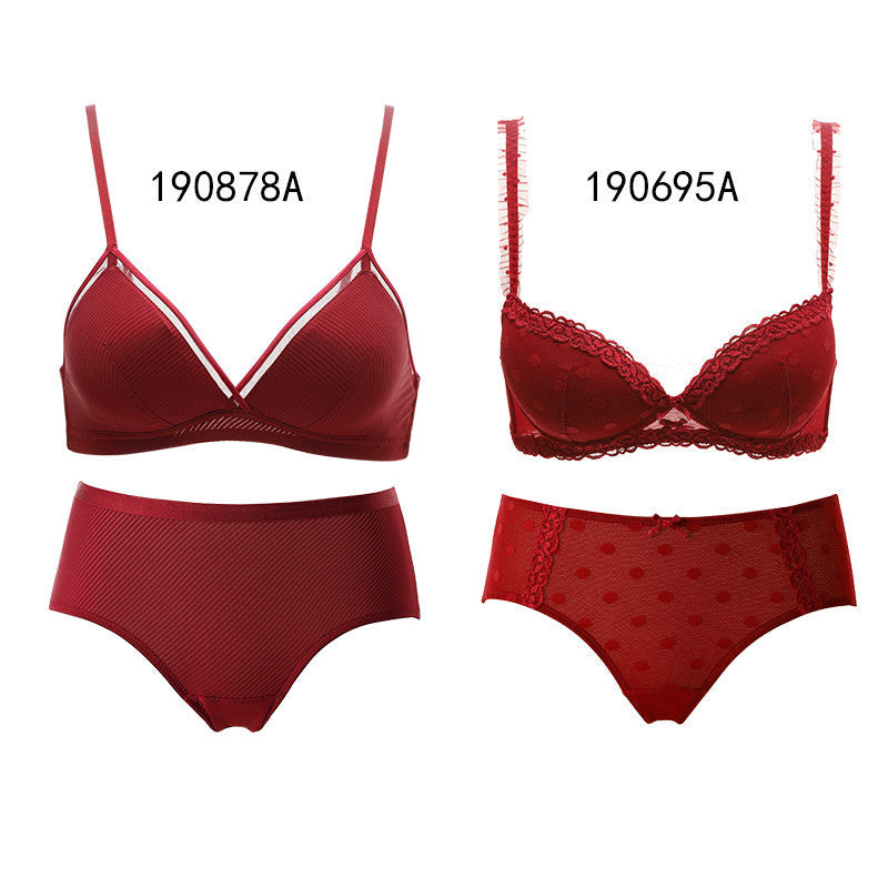 Red Zodiac Year Bra Set Combination