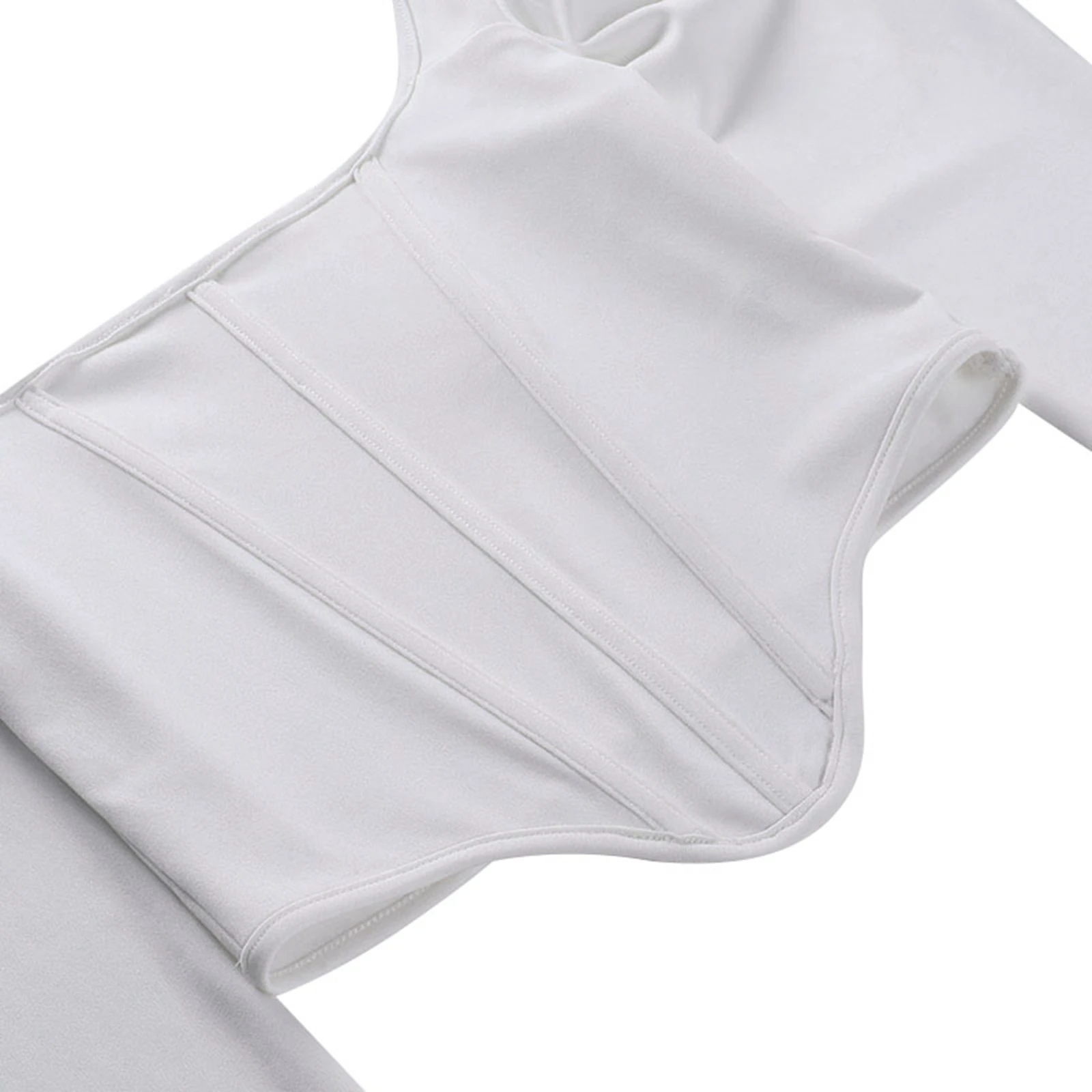 Meqeiss Women's Gray Corset Summer Streetwear Top