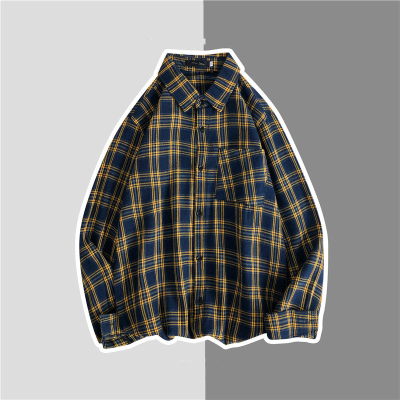 Men's Flannel Plaid Shirt Jacket in New Style