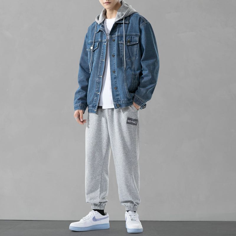 Men's Autumn Three-Piece Denim Jacket Set