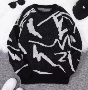 Men's Knitted Long-Sleeve Jacket