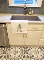Schnauzer White #1 Christmas Kitchen Towel Set of 2