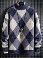 Thickened Half High Collar Sweater for Junior High Students