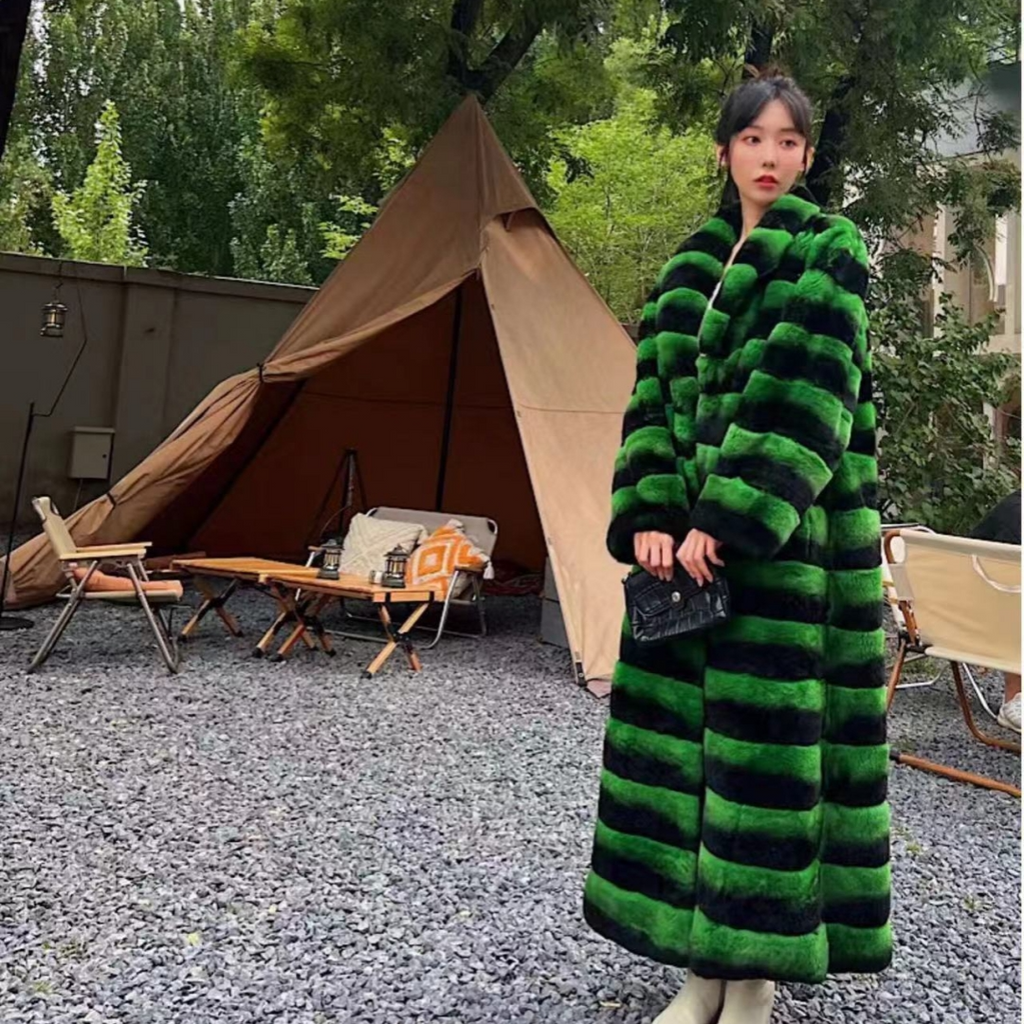 Standing Collar Fur Jacket