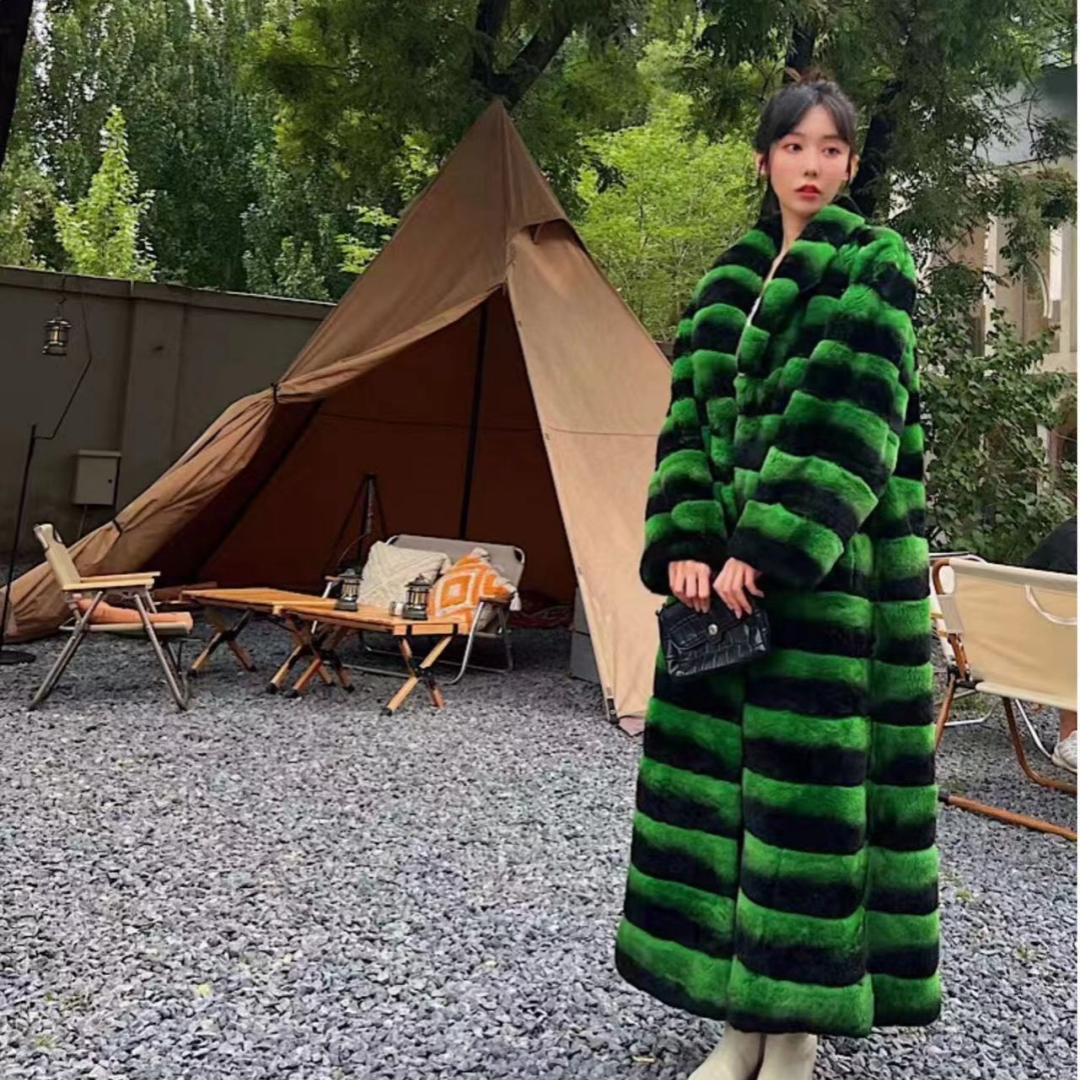 Standing Collar Fur Jacket