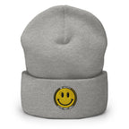 Be Happy Beanie | Embroidered Cap