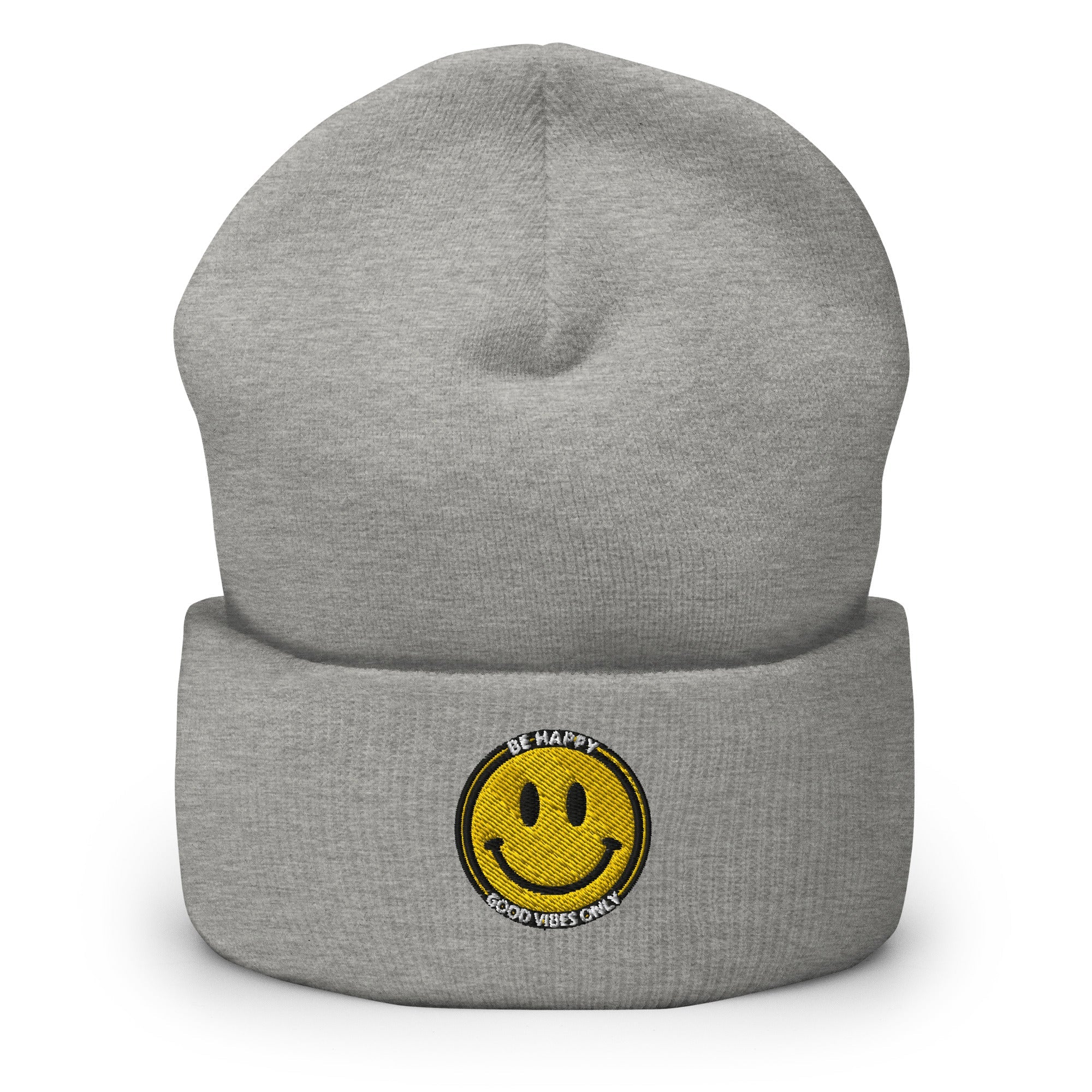 Be Happy Beanie | Embroidered Cap