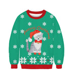 Cute 3D Printed Elk Christmas Sweatshirt for Women | Streetwear