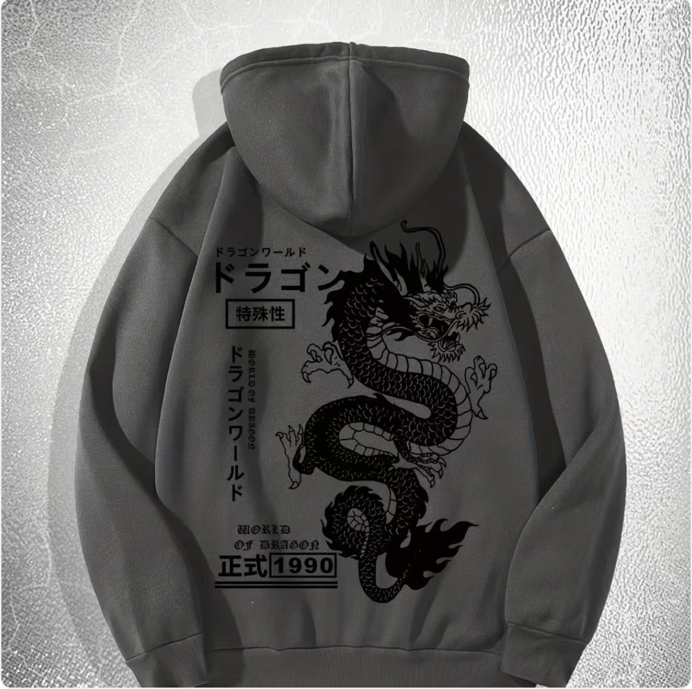 Dark Printed Hoodie | Streetwear