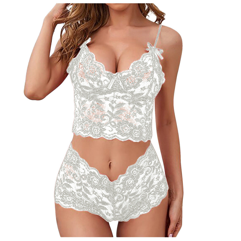 Lace Cami and Thong Lingerie Set