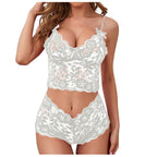 Lace Cami and Thong Lingerie Set