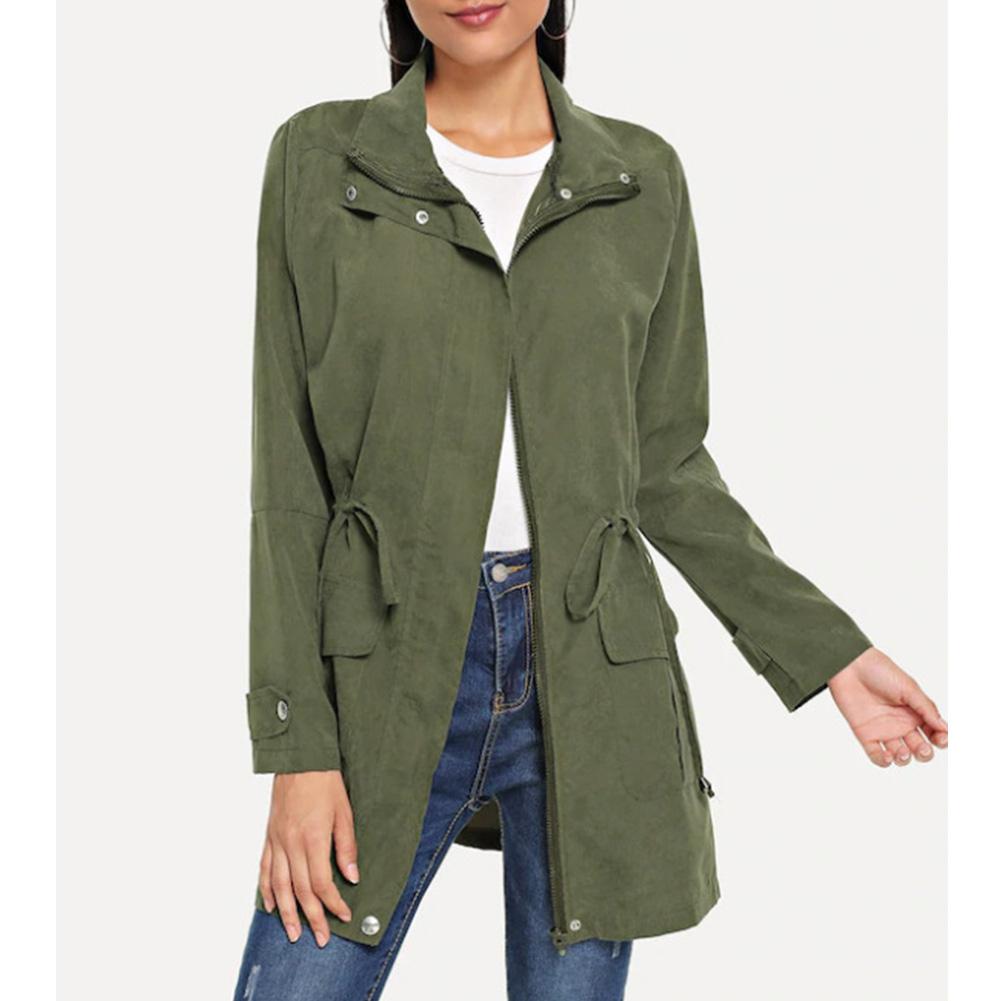 Solid Color Trench Coat for Stylish Layering