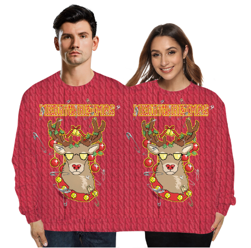 Christmas Long Sleeved Sweater for One Piece Fans