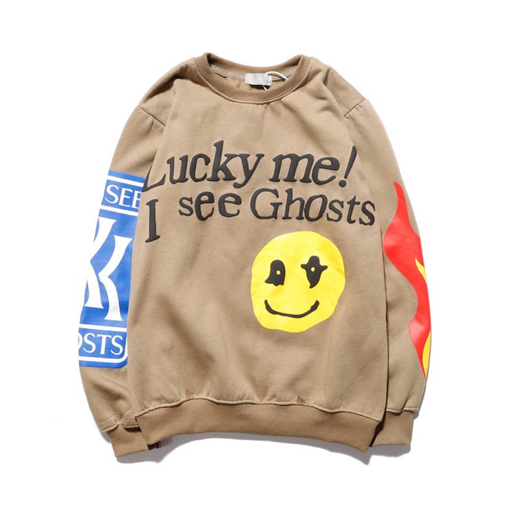 Hip Hop Printed Crewneck Sweatshirt Jacket | Streetwear