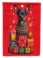Miniature Pinscher Holiday Christmas Garden Flag