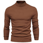 Mid Neck And Slim Trim Sweater
