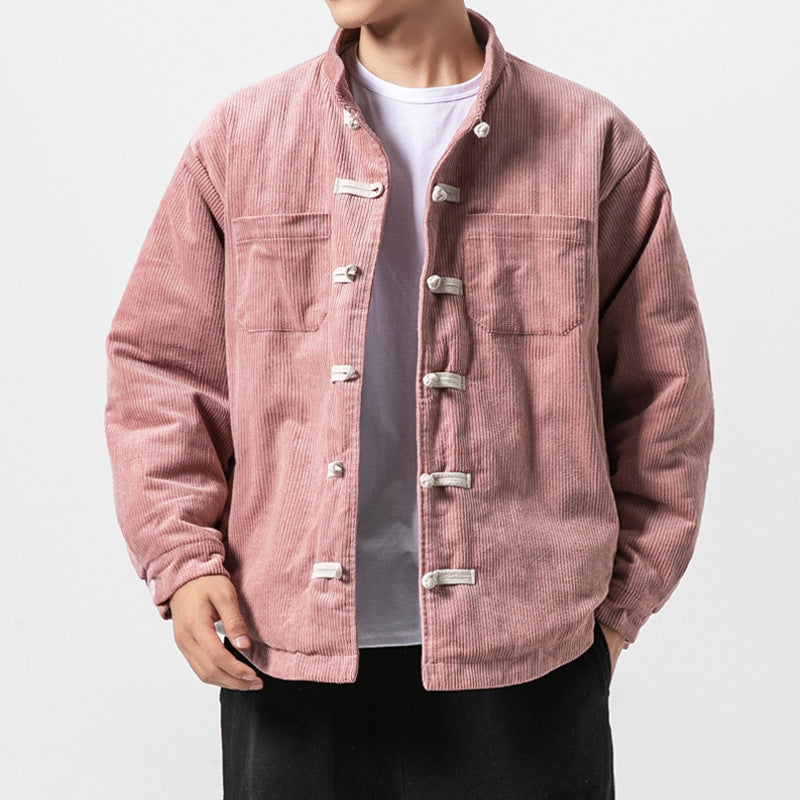 Men's Chinese Retro Buttoned Cotton Jacket