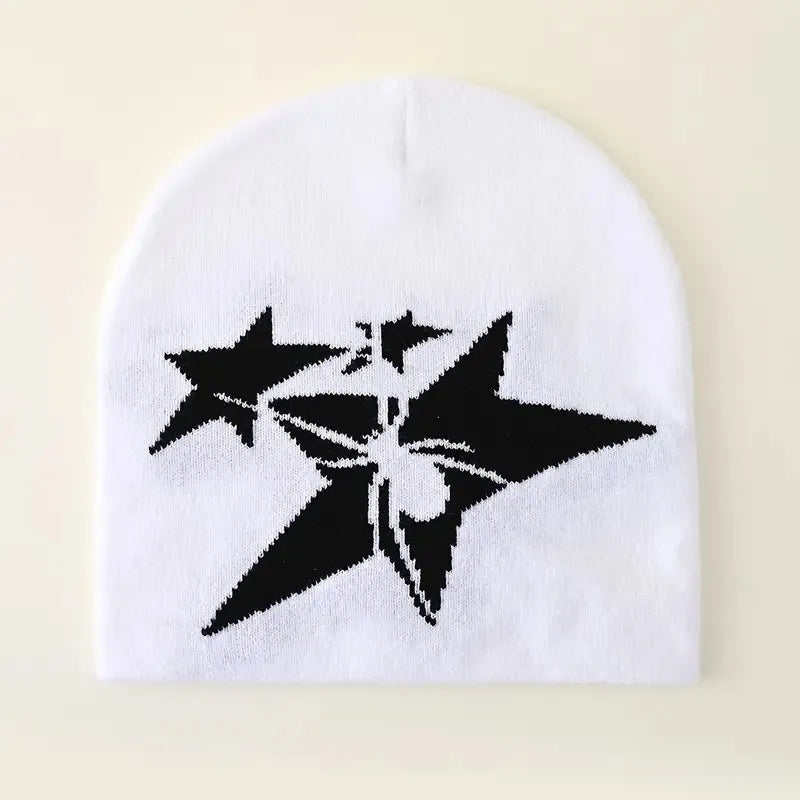 Knitted Beanie Hat | Embroidered Cap