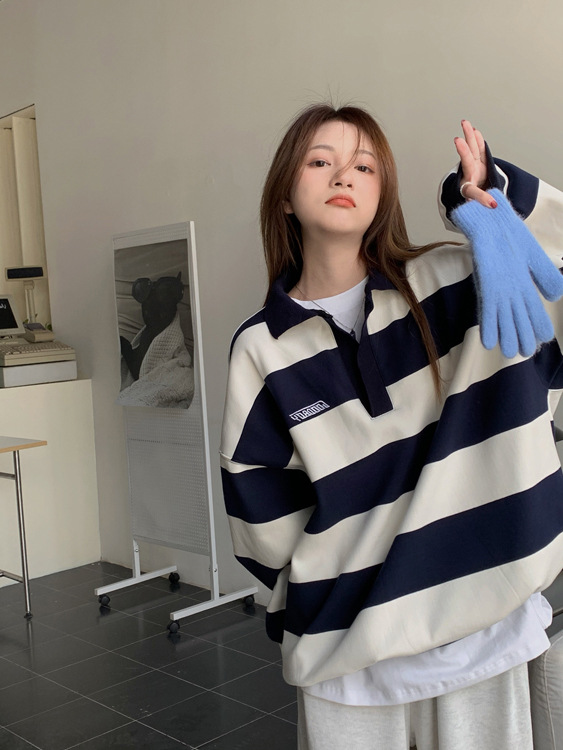 Retro Polo Collar Sweater