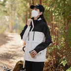 Large Size Loose-fitting Hooded Jacket with Pockets