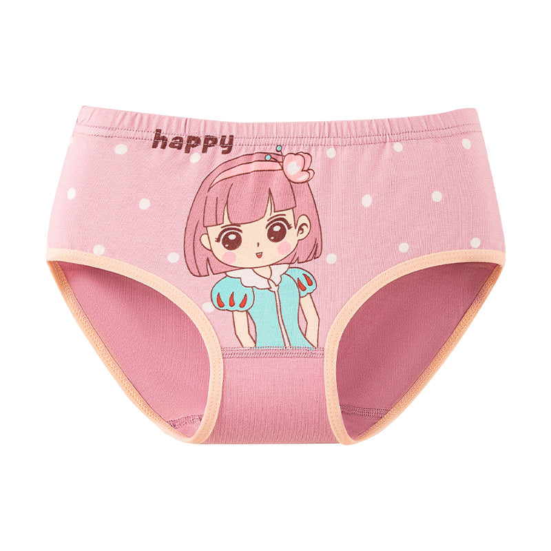 4PCS Girls Cotton Shorts and Briefs for Summer