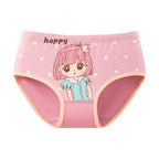 4PCS Girls Cotton Shorts and Briefs for Summer