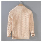 Loose Zip Knitted Pullover Sweater | Streetwear