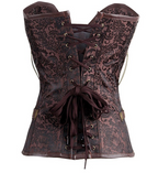 Gothic Corset Dress with High-End Metallic Details