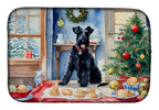 Kerry Blue Terrier Christmas Cookies Dish Drying Mat