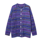 Men's Striped Cardigan Sweater for Autumn and Winter