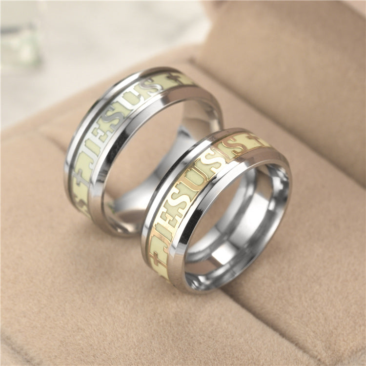 [Duplicate] Glow the Dark Christian Jesus Ring | Christian Jewelry