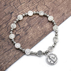 St. Benedict Medal Beaded Bracelet