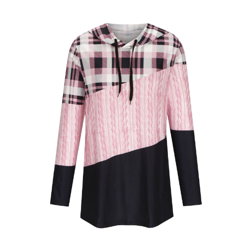 Women's Hooded Long-Sleeved Loose Pullover Sweater | Streetwear